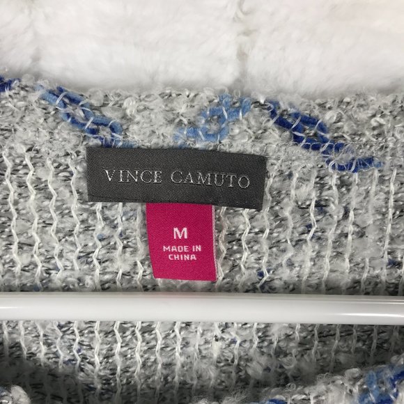 NWT Vince Camuto M Women's Diamond Plush Knit top - Picture 7 of 10